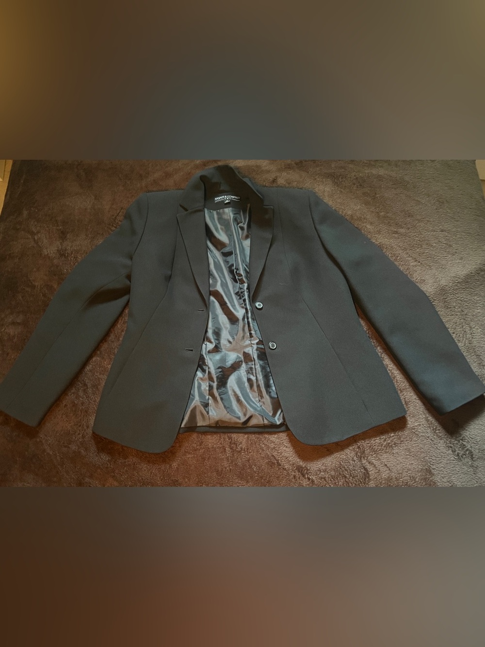 Women’s Black Two-Button Blazer